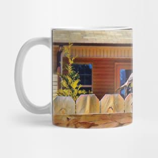 Bird on the fence Mug